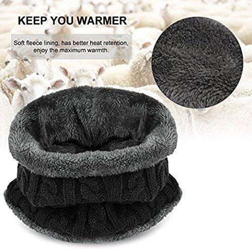 Ultra Soft Unisex Woolen Beanie Cap Plus Muffler Scarf Set for Men Women Girl Boy - Warm, Snow Proof - 20 Degree Temperature