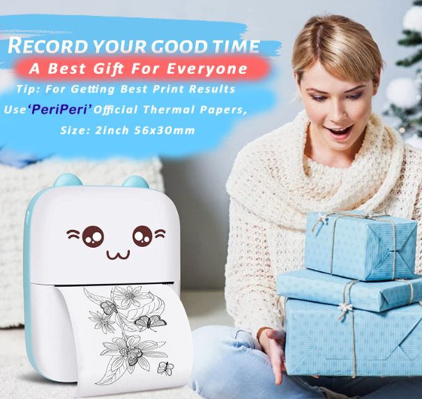 Portable Mini Wireless Thermal Printer with App Control | Inkless Sticker, Label & Photo Printer for Notes, Cards & Bookmarks - Image 5