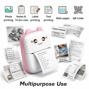 Wireless Mini Thermal Printer Photo & Label Printer, Inkless Bluetooth Printer